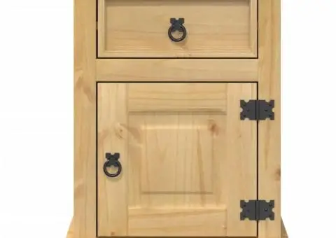 Noptieră Corona, 45x35x64 cm, lemn masiv de pin - 4/5