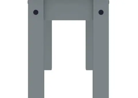 Banchetă de bucătărie Panama, gri, 105x30x45 cm, lemn masiv pin - 5/5