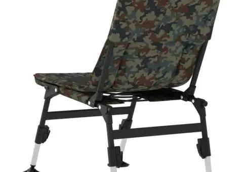 Scaun de pescuit cu picioare reglabile pliabil camuflaj - 5/5