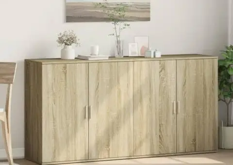 Dulapuri, 2 buc., stejar sonoma, 79x38x80 cm, lemn prelucrat - 3/5