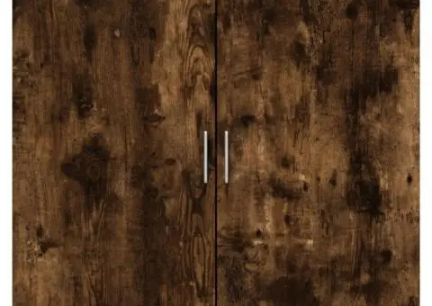 Dulapuri, 2 buc., stejar fumuriu, 79x38x80 cm, lemn prelucrat - 5/5