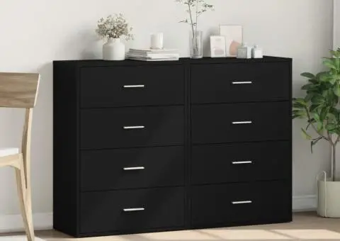 Dulapuri, 2 buc., alb, 60x31x84 cm, lemn prelucrat - 3/5