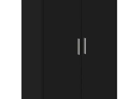 Dulapuri, 2 buc., negru, 60x31x84 cm, lemn prelucrat - 4/5