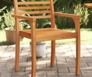 vidaXL Scaune de grădină, 4 buc, 59x55x85 cm, lemn masiv de acacia