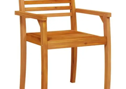 Scaune de grădină, 4 buc, 59x55x85 cm, lemn masiv de acacia - 4/5