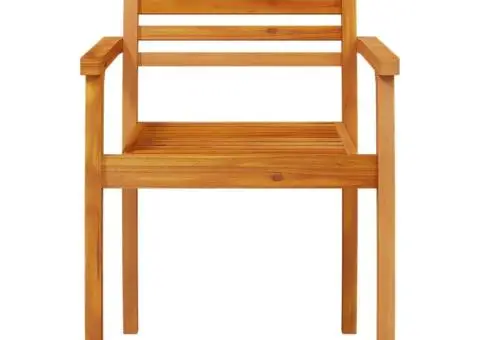 Scaune de grădină, 4 buc, 59x55x85 cm, lemn masiv de acacia - 5/5