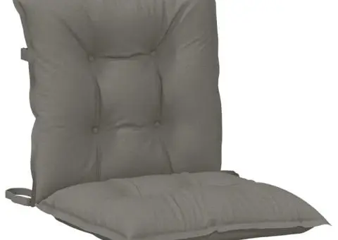 Perne scaun cu spătar scund 2 buc. melanj gri 100x50x7cm textil - 5/5