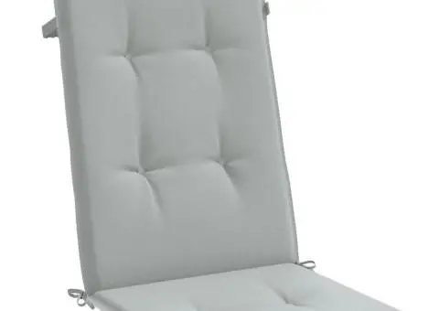 Perne scaun cu spătar înalt 2 buc. melanj gri 120x50x4cm textil - 5/5