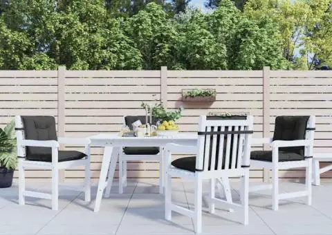 Perne scaun spătar mic 4 buc. melanj antracit 100x50x7cm textil - 4/5