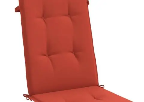 Perne scaun spătar înalt, 4 buc. melanj roșu 120x50x4 cm textil - 5/5