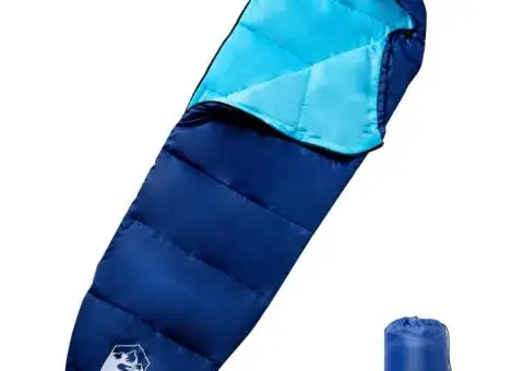 Sac de dormit tip mumie pentru adulți de camping, 3 anotimpuri - 1/4