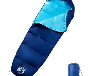 vidaXL Sac de dormit tip mumie pentru adulți de camping, 3 anotimpuri