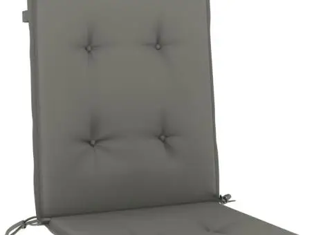 Perne scaun cu spătar scund 6 buc. melanj gri 100x50x4cm textil - 5/5