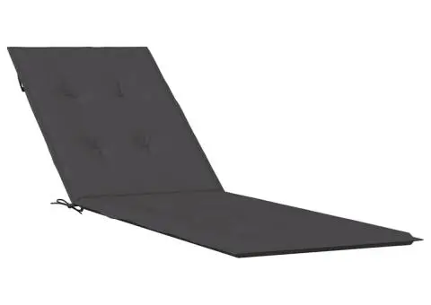 Pernă de șezlong, melanj antracit, (75+105) x 50 x 4 cm textil - 2/5