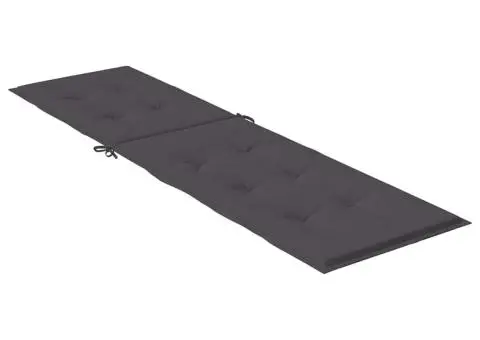 Pernă de șezlong, melanj antracit, (75+105) x 50 x 4 cm textil - 4/5