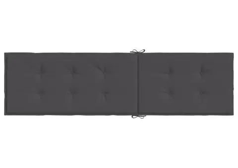 Pernă de șezlong, melanj antracit, (75+105) x 50 x 4 cm textil - 5/5