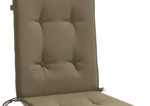 Perne scaun cu spătar mic 6 buc. melanj taupe 100x50x4cm textil - 5/5