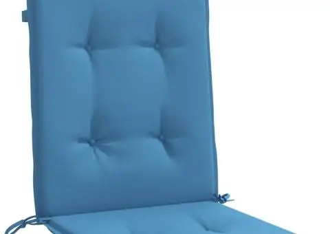 Perne scaun spătar mic 6 buc. melanj albastru 100x50x4cm textil - 5/5