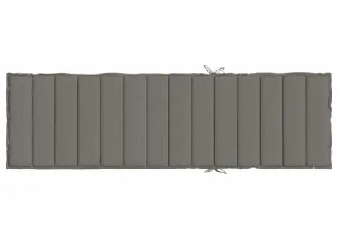 Pernă de șezlong, melanj gri închis, 200x50x4 cm textil - 5/5