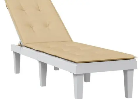 Pernă de șezlong, melanj bej, (75+105) x 50 x 4 cm textil - 1/5