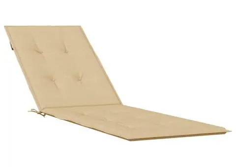 Pernă de șezlong, melanj bej, (75+105) x 50 x 4 cm textil - 2/5
