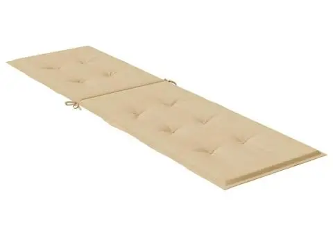 Pernă de șezlong, melanj bej, (75+105) x 50 x 4 cm textil - 4/5