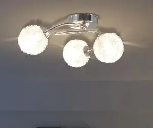 vidaXL Lustră pentru 3 becuri G9 120 W