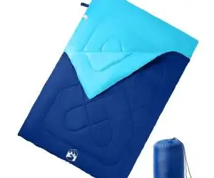 vidaXL Sac de dormit dublu cu perne de camping, adulți, 3-4 anotimpuri