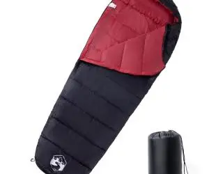 vidaXL Sac de dormit tip mumie pentru adulți de camping, 3 anotimpuri