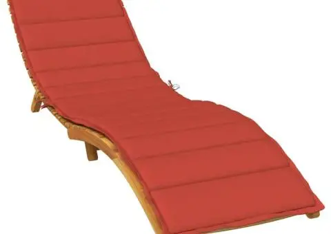 Pernă de șezlong, melanj roșu, 200x60x4 cm textil - 1/5