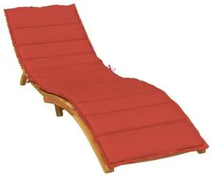 vidaXL Pernă de șezlong, melanj roșu, 200x60x4 cm textil