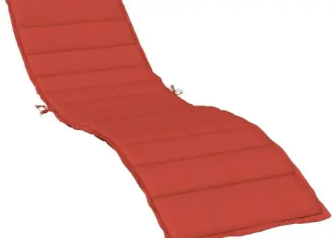 Pernă de șezlong, melanj roșu, 200x60x4 cm textil - 2/5