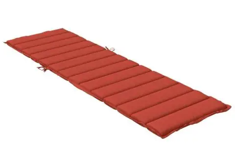 Pernă de șezlong, melanj roșu, 200x60x4 cm textil - 4/5