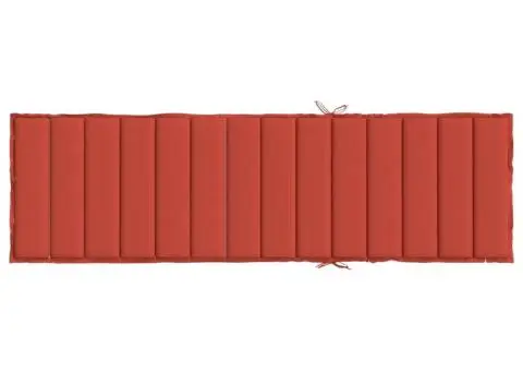 Pernă de șezlong, melanj roșu, 200x60x4 cm textil - 5/5