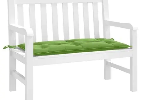 Pernă bancă de grădină melanj verde, 100x50x7 cm, textil - 1/5