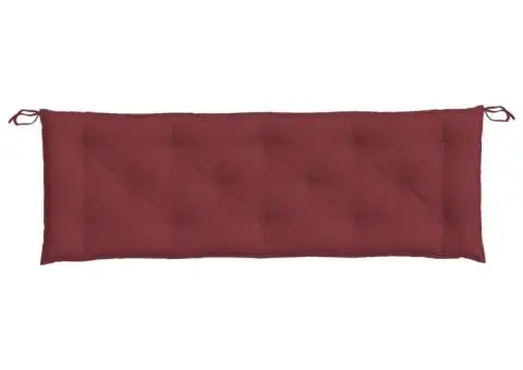 Pernă bancă de grădină, melanj roșu vin, 150x50x7 cm, textil - 4/5