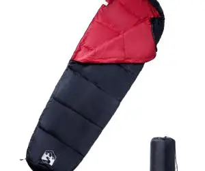 vidaXL Sac de dormit tip mumie pentru adulți de camping, 3 anotimpuri