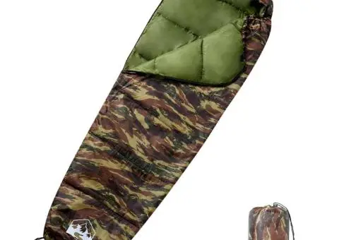 Sac de dormit tip mumie pentru adulți de camping, 3 anotimpuri - 1/5