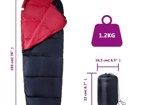 Sac de dormit tip mumie pentru adulți de camping, 3 anotimpuri - 5/5