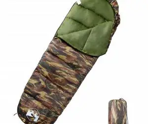 vidaXL Sac de dormit tip mumie pentru adulți de camping, 3 anotimpuri