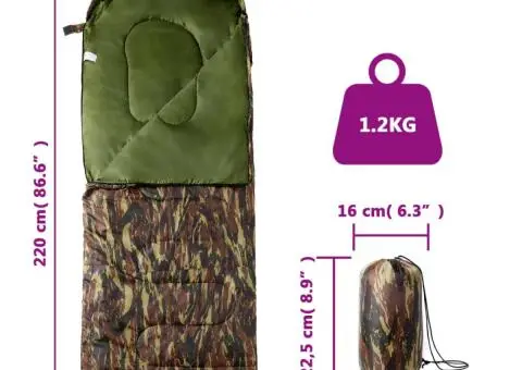 Sac de dormit pentru adulți de camping, 3-4 anotimpuri - 5/5