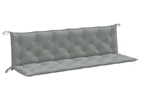 Pernă bancă de grădină 2db melanj gri deschis 200x50x7cm textil - 2/5