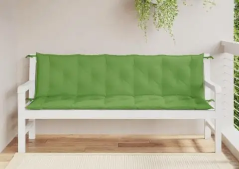 Pernă bancă de grădină, 2 buc. melanj verde, 180x50x7 cm textil - 3/5