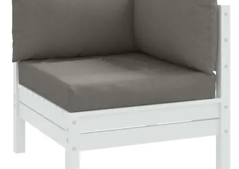 Perne de paleți, 3 buc., melanj gri închis, material textil - 1/5