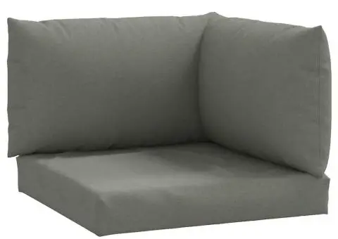 Perne de paleți, 3 buc., melanj gri închis, material textil - 2/5