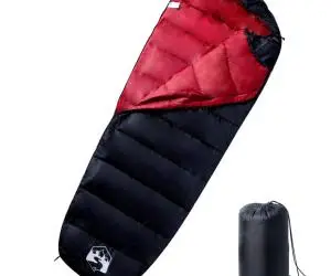 vidaXL Sac de dormit tip mumie pentru adulți de camping, 3 anotimpuri