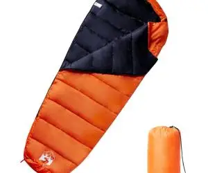 vidaXL Sac de dormit tip mumie pentru adulți de camping, 3 anotimpuri