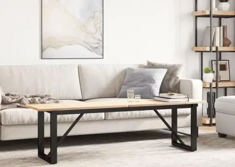 Picioare Măsuță de cafea O-Frame 140x30x43 cm Oţel - 1/5