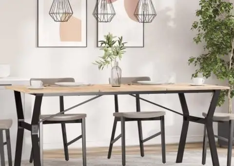 Picioare masă de sufragerie Y-Frame 160x80x73 cm Oţel - 1/5