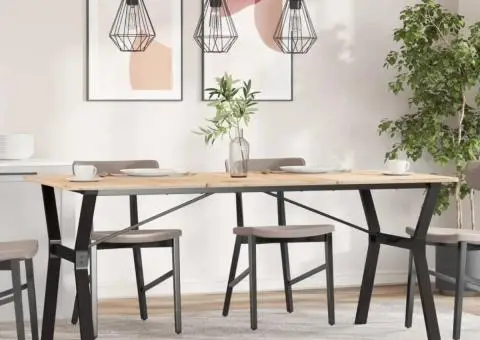 Picioare masă de sufragerie Y-Frame 160x80x73 cm Oţel - 3/5